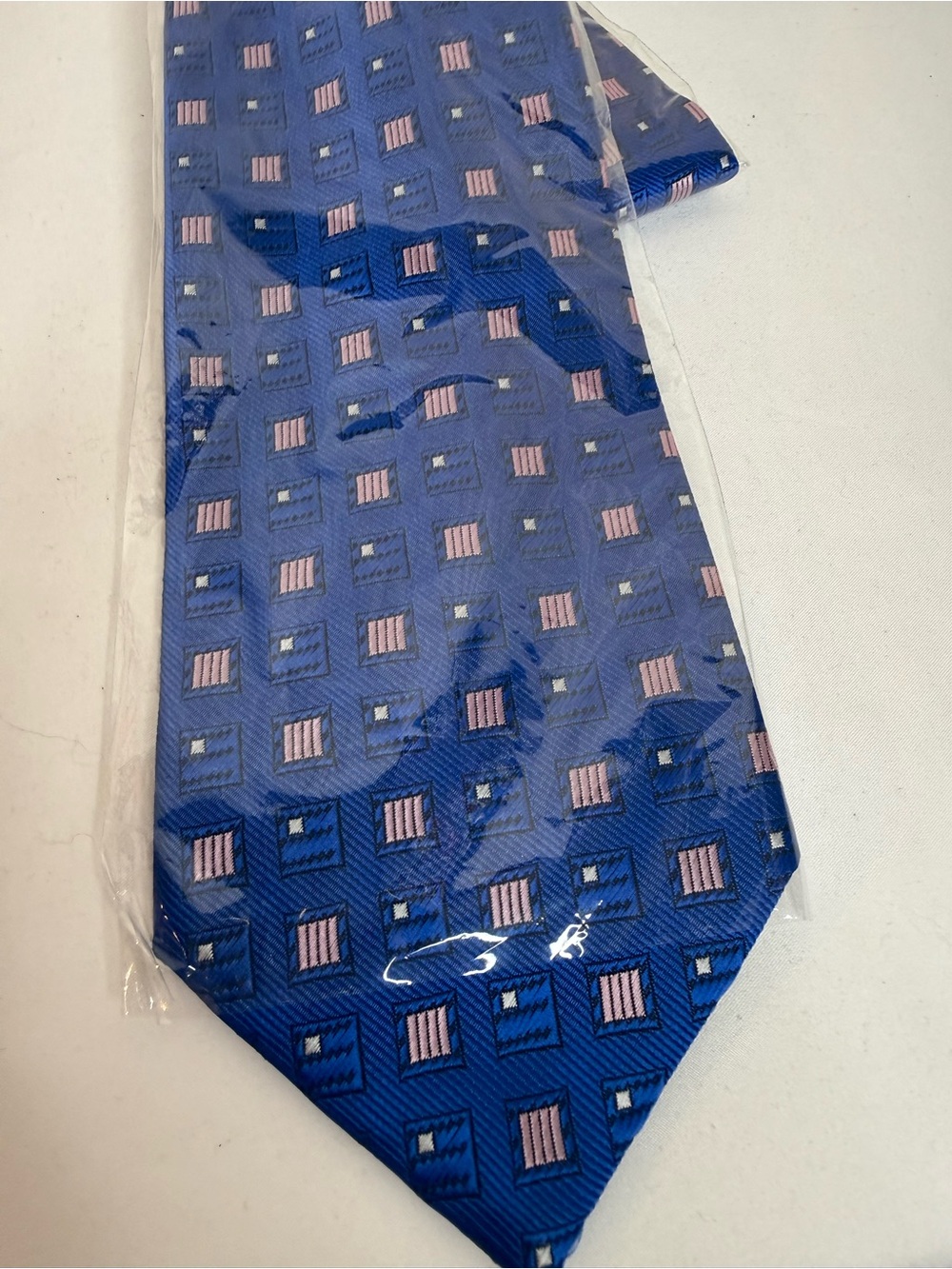 Eemenegildo zegna bleu silk tie